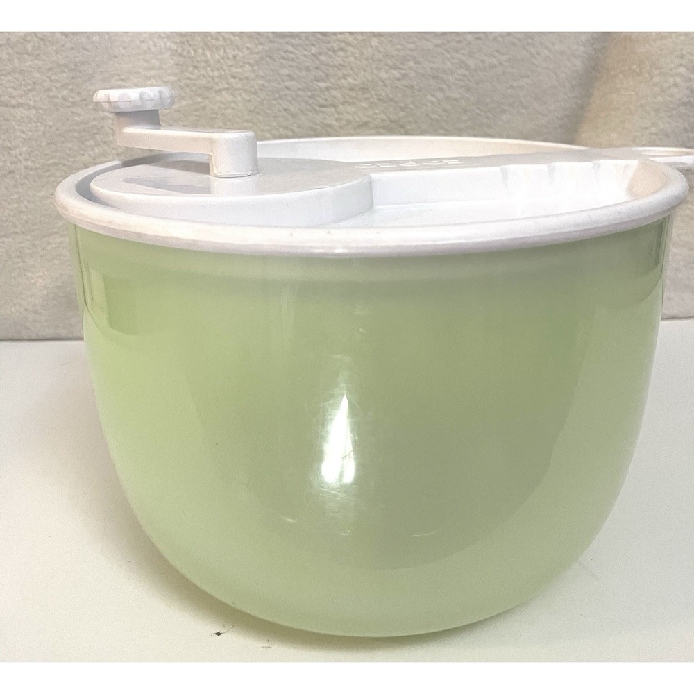 Vintage Copco Salad Spinner - #604 Sam Lebowitz USA - Kitchen Ware Green